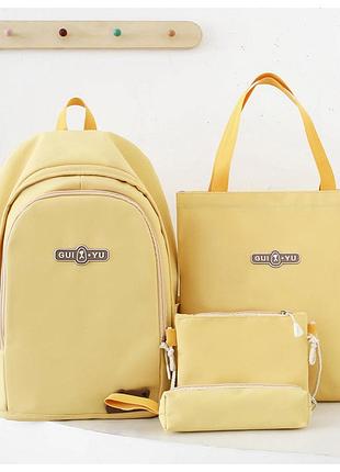 (немає кулона) рюкзак дівчина 4в1 нейлонова тканина нові сумки для дівчаток еко сумка міський стильний гурт