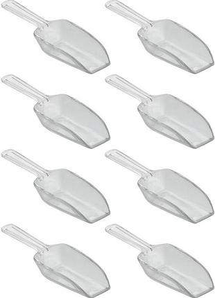 Набор мерных ложек idesign, 8 шт, из прочного пластика, прозрачные, для сладостей, кухни