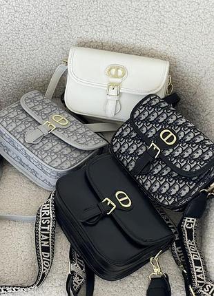 Сумка christian dior bobby на широком ремне, женская сумочка кросс боди