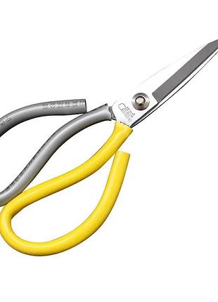 Ножницы для кожи veselka ldh №1, 200мм, прорезиненная ручка, кованое железо sk5, 58 hrc ассорти (6473)