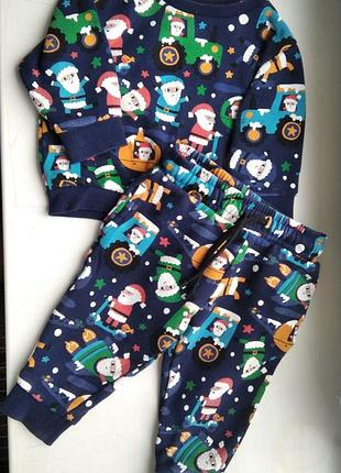 Next теплый новогодний костюм 9-12 мес 74-80 см