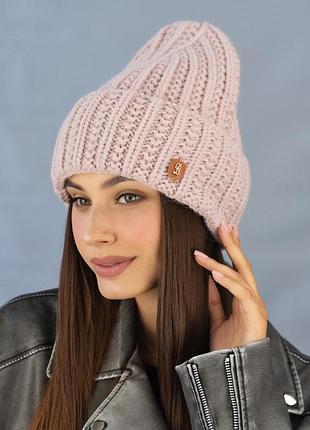 Шапка «юна» (5300) світла пудра
