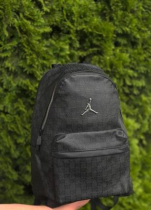 Рюкзак спортивный jordan metal logo, черный рюкзак джордан, мужской рюкзак jordan