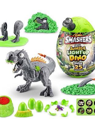 Smashers іграшка у наборі з аксесуарами jurassic (ті-рекс)