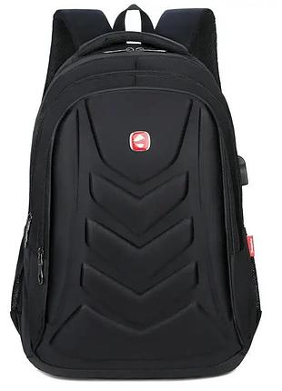 Мужской вместительный рюкзак качественный на каждый день черный norden | 8012-1