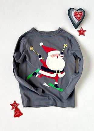 Кофта, реглан, лонгслив новогодний george 3-4 года