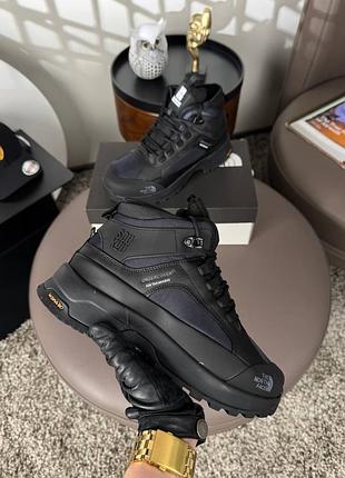 The north face x soukuu glenclyffe fur black navy