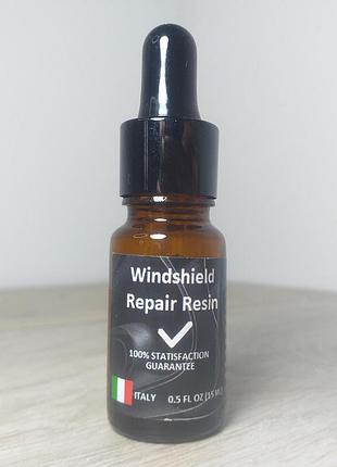 Windshield repair resin полімерний клей для ремонту лобового скла та склопакетів 15 мл