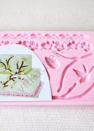 Молд кондитерский сакура 12 cm х 19 cm forkopt