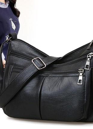 Сумка женская эко кожа черный( 0657 )