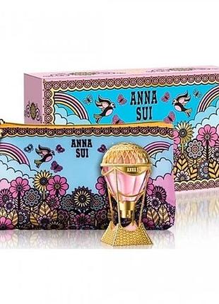 Anna sui sky travel gift set набор (edt/30ml + pouch/1pcs)