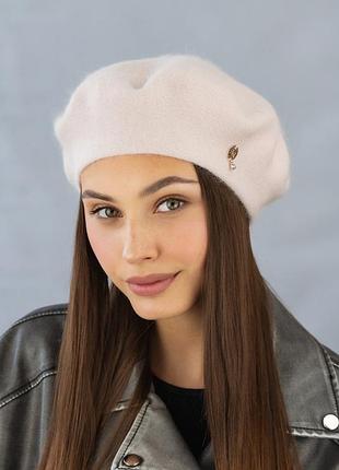 Французский берет "белл" (5165) светлая пудра