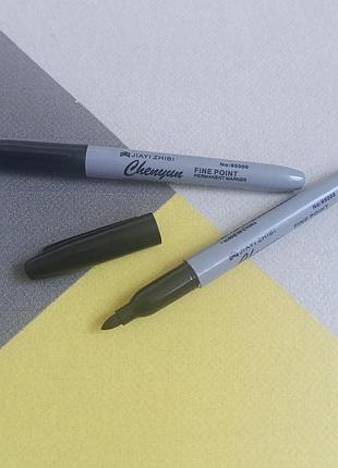 Маркер перманентний чорний тонкий