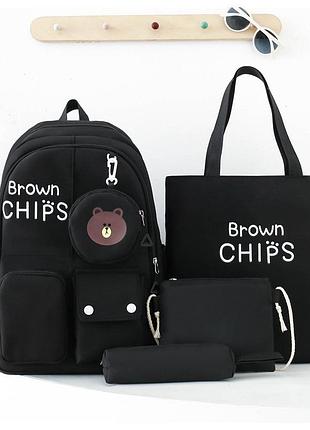 (немає кулона) рюкзак дівчина 5в1 нейлонова тканина нові сумки для дівчаток еко сумка міський стильний гурт