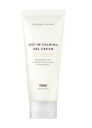 Заспокійливий крем-гель з водою насіння вівса purito oat-in calming gel cream 100 ml
