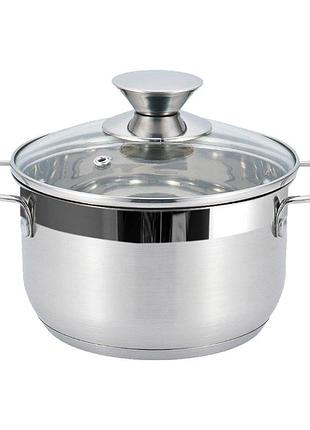 Gt-1101-24 кастрюля gusto media (с коваными ручками), 24 см, 6,1 л