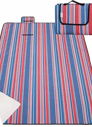 Коврик для пляжа и пикника складной springos 200 x 150 см pm028