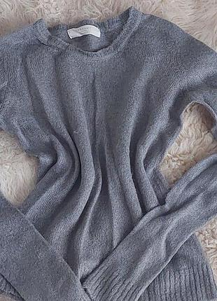 Тонкий, тёплый, лёгкий свитер с шерстью