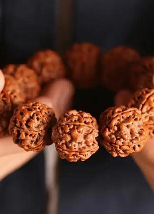 Браслет з натурального дерева 18 mm + подарункова упаковка з натуральної мішковини!