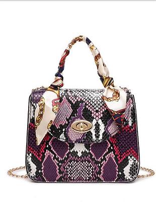 Сумка женская эко кожа змеиный принт( 0658 )