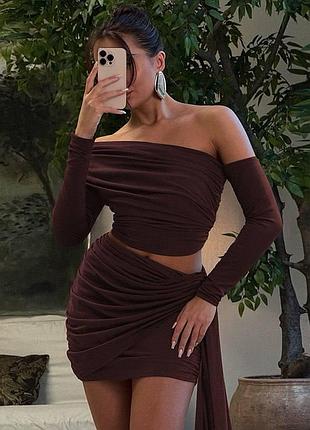 Костюм 🤩юбка + кофточка❤️‍🔥