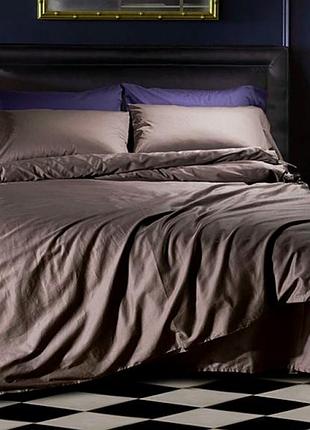 Постельное белье из льна коричневый