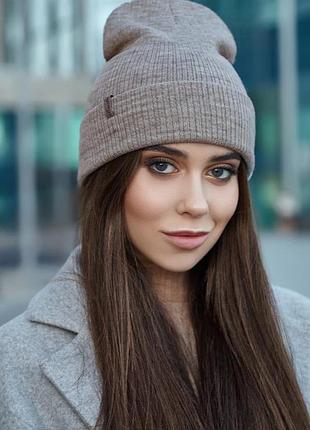 Шапка «джерсі» (5134) темна кава