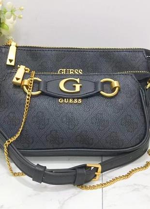 Женская сумочка с органайзером на плечо guess (865470) серая