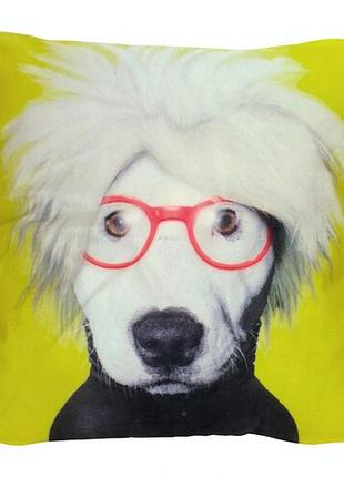 Наволочка dog einstein 43х43 см декоративна