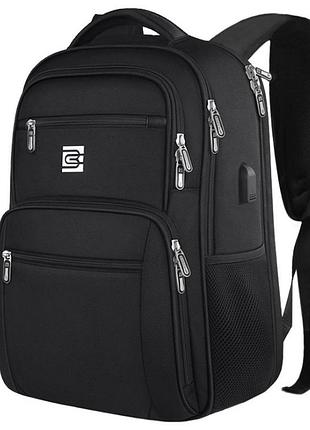 Рюкзак городской bruno cavalli 1816 влагостойкий прочный 15.6" usb-разъем цвет черный 28л