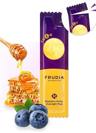 Нічна маска з медом і екстрактом чорниці frudia blueberry honey саше 5 мл