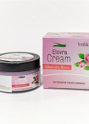 Крем алоевера роза (aloevera rose cream vritikas) 50 грамм