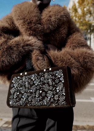 Сумка-сити с бисером