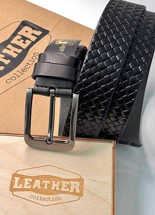 Мужской кожаный ремень leather collection (7810)
