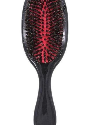 Расческа для нарощенных волос, 21 см, черная