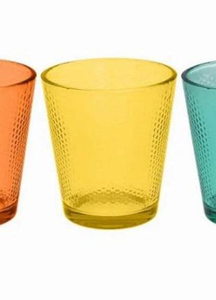 Набор из 3 стаканов golf spring 340 мл – стильная и универсальная посуда для напитков