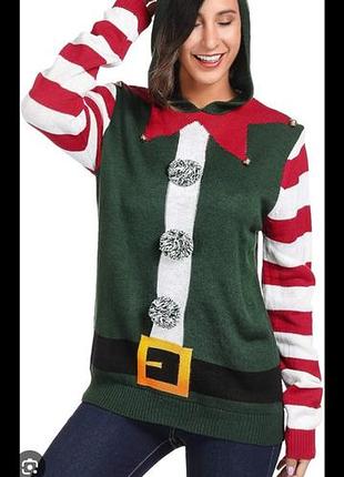 Новогодний свитер эльф р л