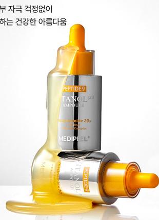 Сироватка для обличчя з комплексом вітанолу medi-peel peptide 9 vitanol ampoule pro, 30 мл
