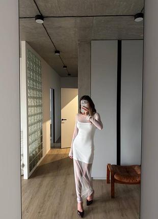 Жіноча сукня з сіткою