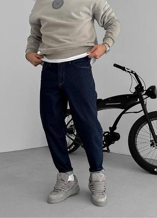 Нова модель мом джинс 2025 року темно синій денім 36