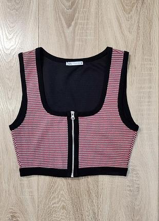 Кроп майка женская zara
