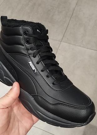 Жіночі черевики кросівки puma cilia mid black