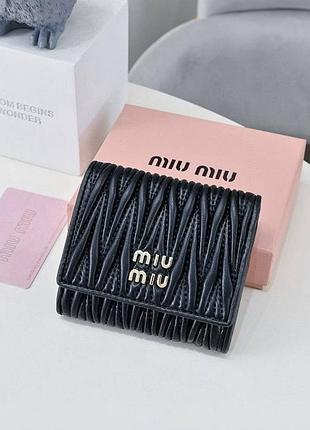 Женский небольшой кошелек miu (2510) черный