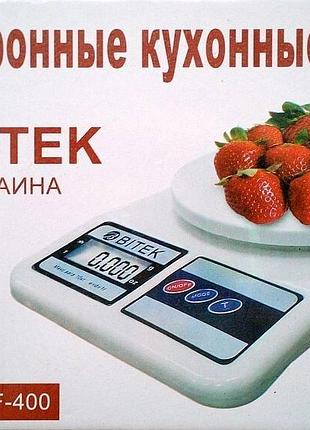 Кухонні ваги вітек sf-400 до 10 кг.