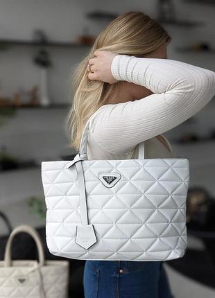 Женский городской шопер прада брендовый шопер prada сумка для девушки через плечо из нейлона