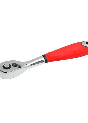 Тріскачка 3/8" 201мм (гумова ручка) crv proline 18394