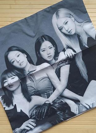 Наволочка на подушку black pink блэк пинк 6530