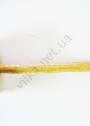 Молоток деревянный лаковый с алюминиевой вставкой forkopt
