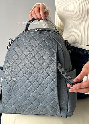 . стильный рюкзак из натуральной кожи