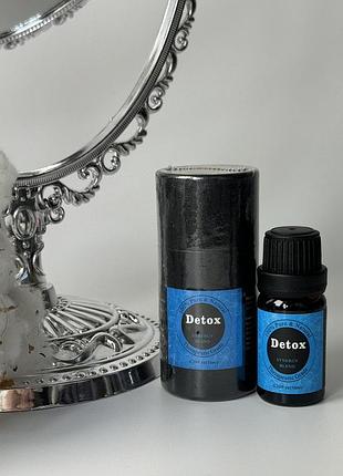 Натуральные эфирные масла для ароматерапии, растительные композиции для повышения чувтсв, synergy blend, 10 мл детокс
